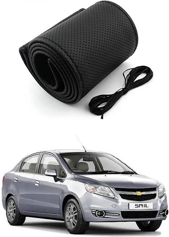 Arnejaa Hand Stiched Steering Cover For Chevrolet Sail