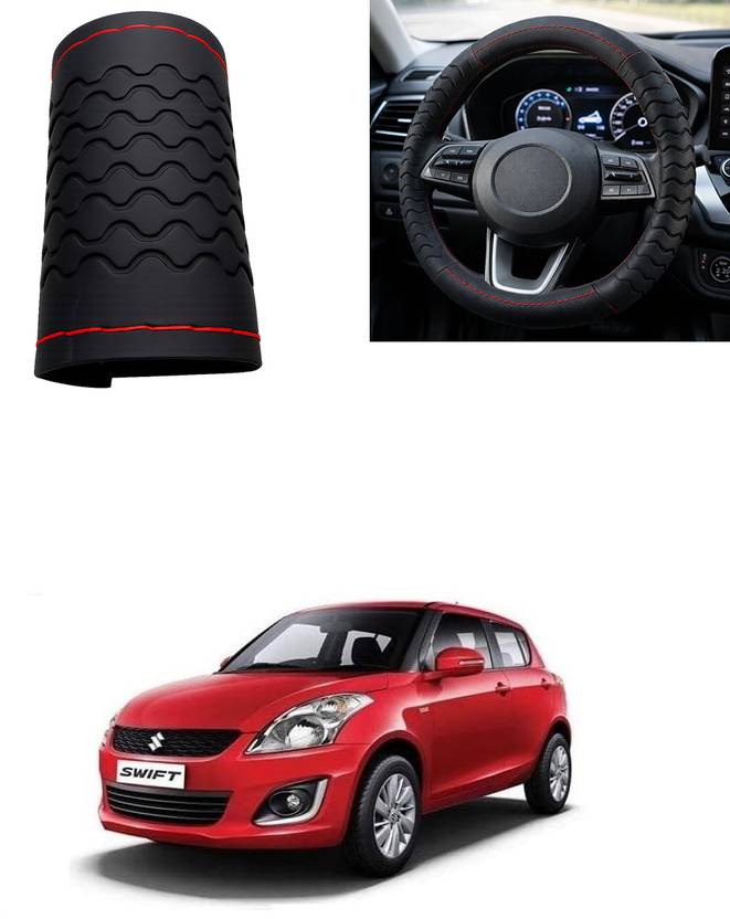 Autocom Hand Stiched Steering Cover For Maruti Swift