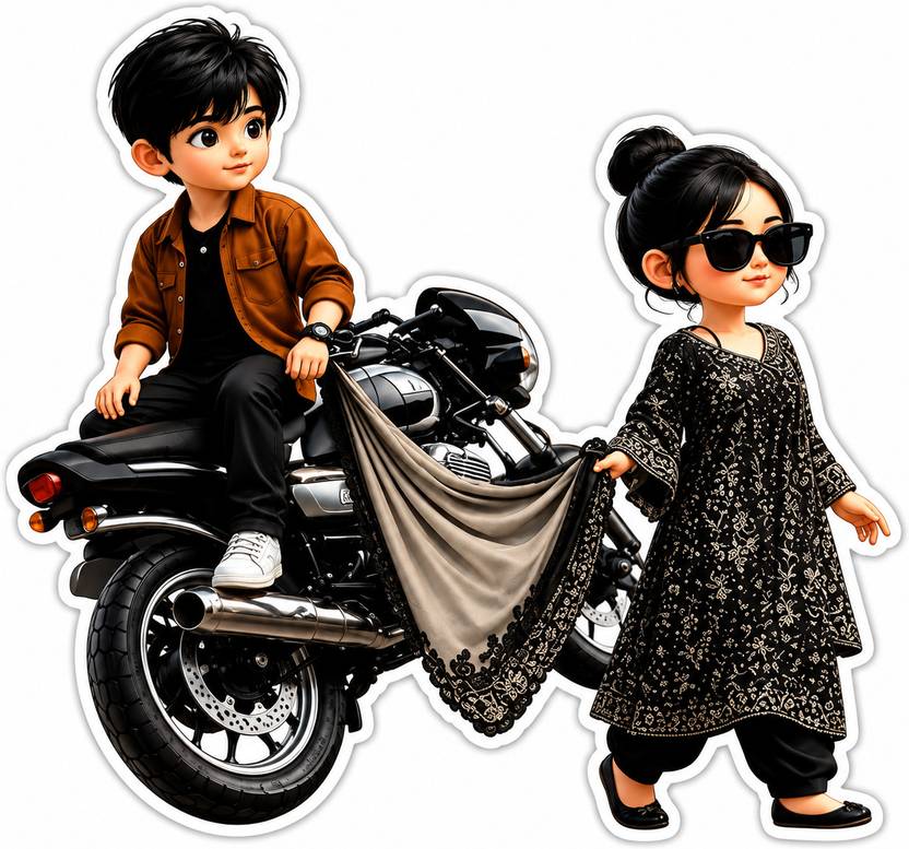SANATAN STUDIO Sticker & Decal for Bike