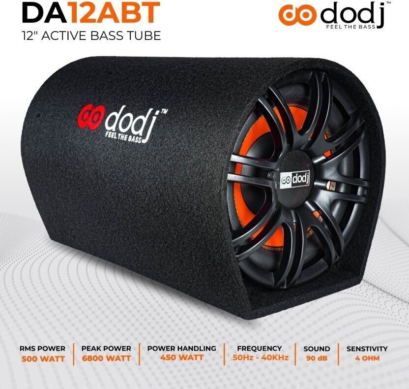DODJ 12 Inch Active Car Bass Tube with Amplifier - Image 2