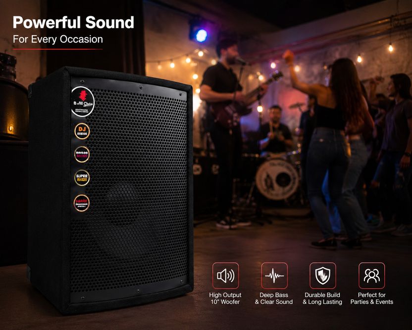 AURVO 10 Inch Passive DJ Speaker - Image 5