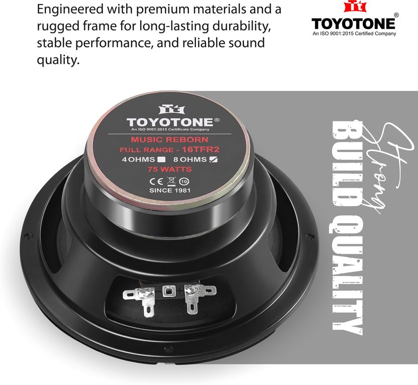 TOYOTONE 6" Full Range Audio Speaker 75W - Image 7