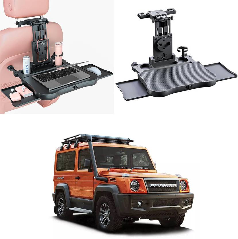 Oshotto (FT-10) Car Backseat Laptop Food Tray Desk & Storage Drawers ...