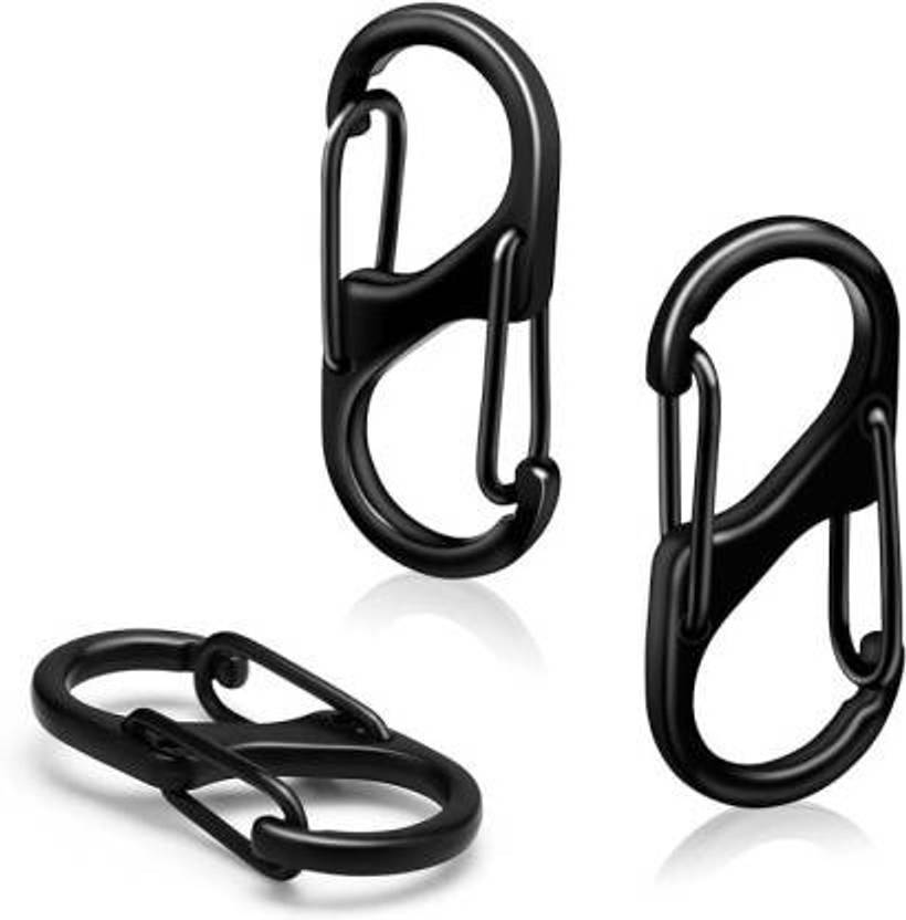 Anvique 3 Pcs Clips Anti Theft,Zipper Locks for Backpacks Clip Locking Carabiner Locking Carabiner