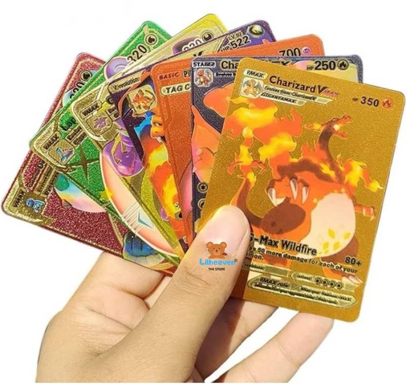 lilheaven 10Pc Rainbow Foil Playing Cards, Assorted Cards TCG Deck