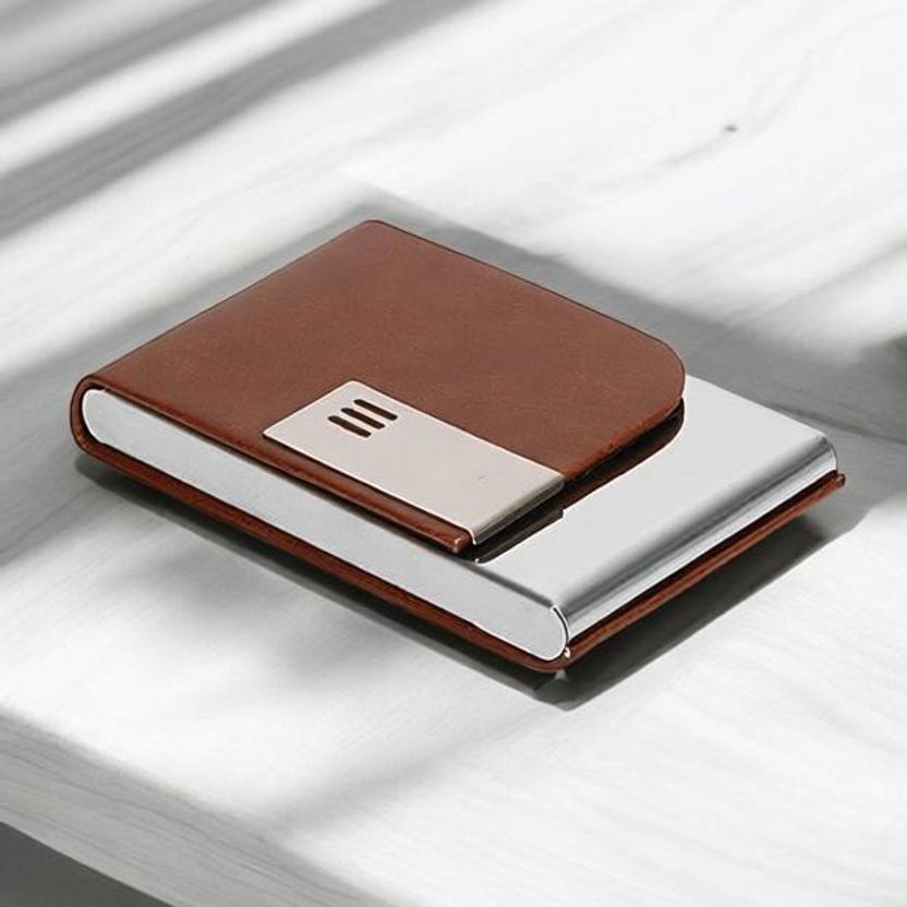 Nexbelt Brown Artificial Leather Card Holder - Image 10