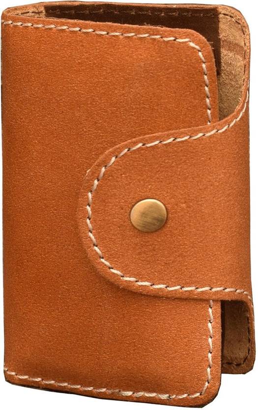 ABYS Genuine Leather 13 Slots Credit Debit Card Wallets for Men and Women 15 Card Holder