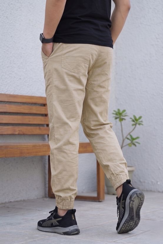VENRBD Men Khaki Cotton Trousers Green - Image 2