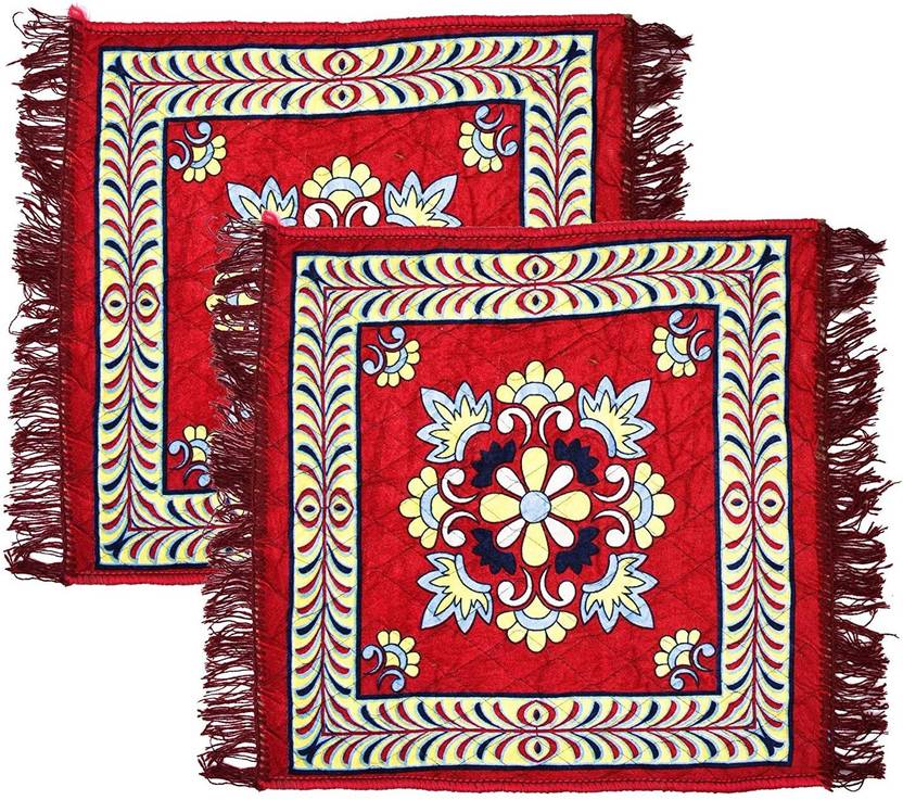 RUSTIC LINEN 2 ft  X 2 ft Velvet Area Rug