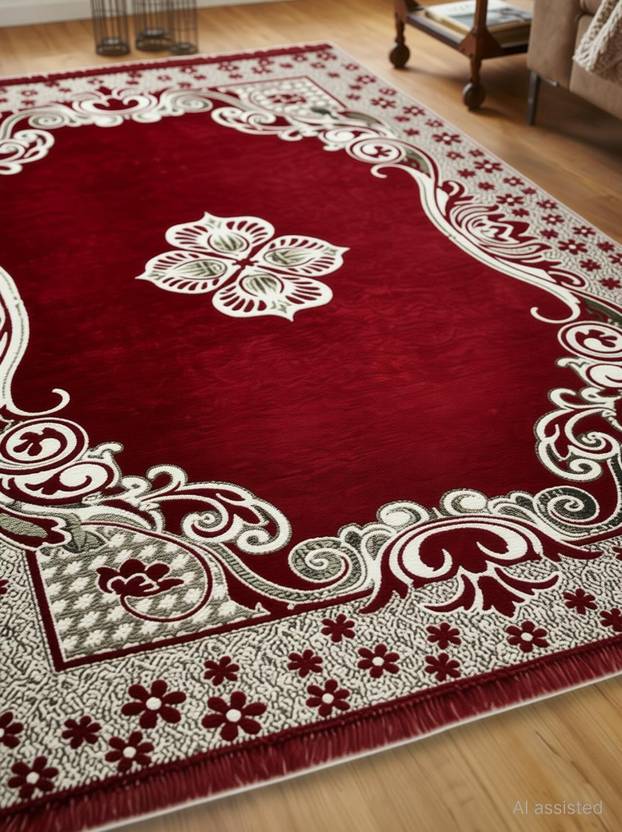 Bhoriaprints 121 cm  X 183 cm Cotton Carpet
