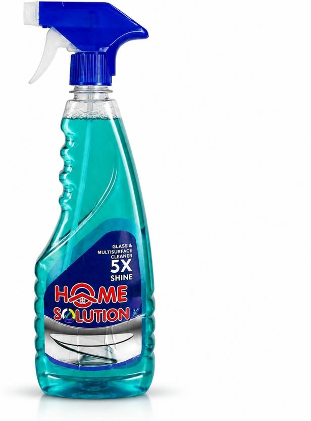Home Solution Glass Cleaner Liquid for Windows, Mirrors & Glass Surfaces