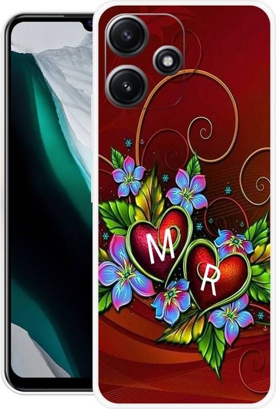 3D U PRINT Back Cover for POCO M6 Pro 5G,MZB0EQKIN, MR,M LOVE R,MR NAME,MR LETTER,MR ALPHABET