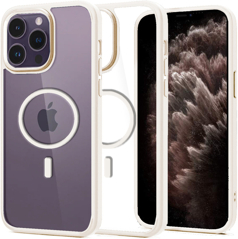 GLOBAL NOMAD Back Cover for Apple iPhone 12 Pro Max (White, Magsafe Compatible)