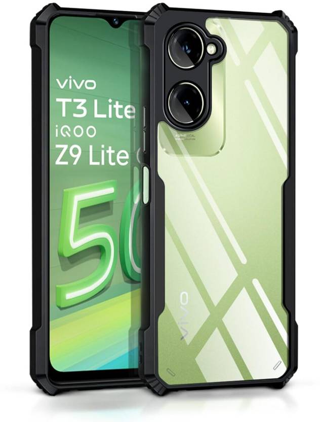 AMEYAA Back Cover for iQOO Z9 Lite, Vivo T3 Lite 5G, Vivo Y18, vivo Y18e, Vivo Y03 Crystal Clear Shockproof