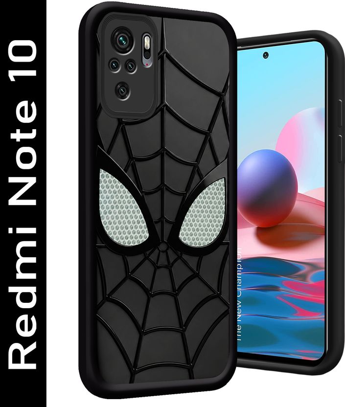 SMARTPOCKET Back Cover for Mi Redmi Note 10 (Black) - Image 1