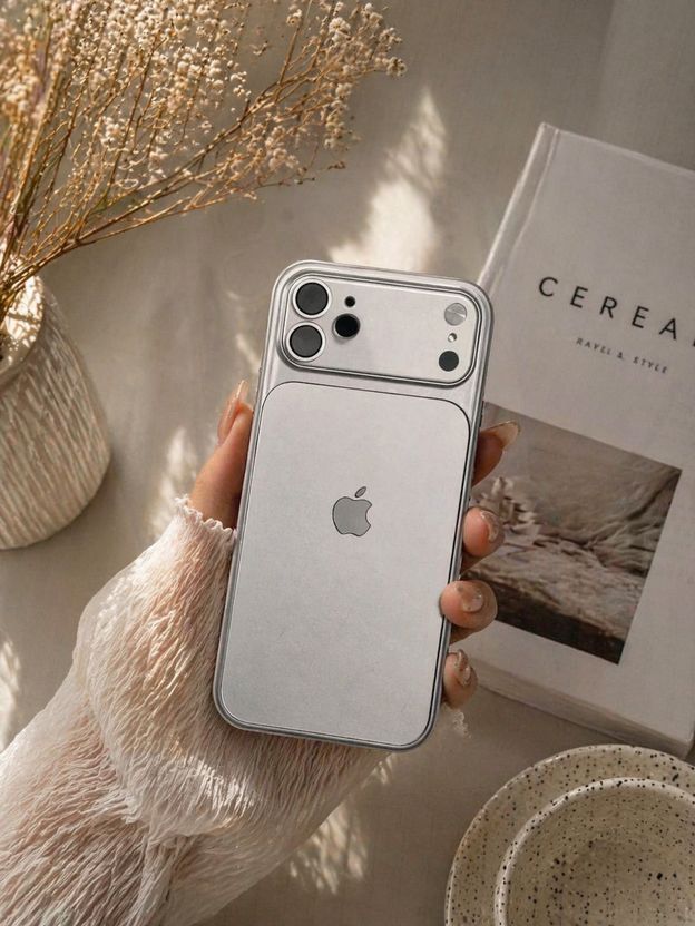 HANIRY Back Cover for Apple iPhone 12 (Silver) - Image 10