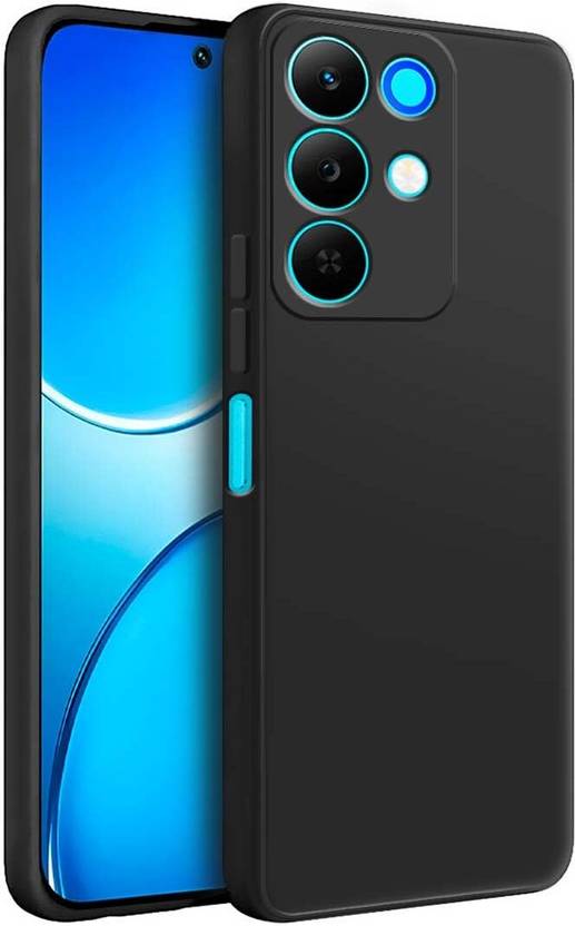 Binatge Back Cover for Realme C85 5G | Liquid Silicon Soft Back Case TPU Cloth Inner Side