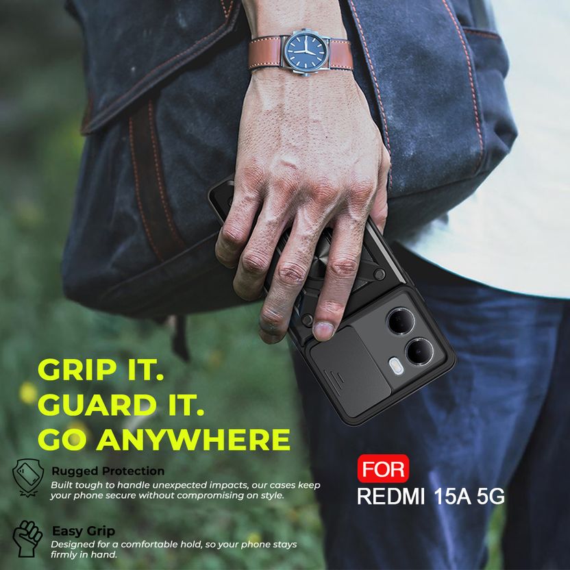 AESTMO Back Cover for Redmi 15A 5G Black - Image 4