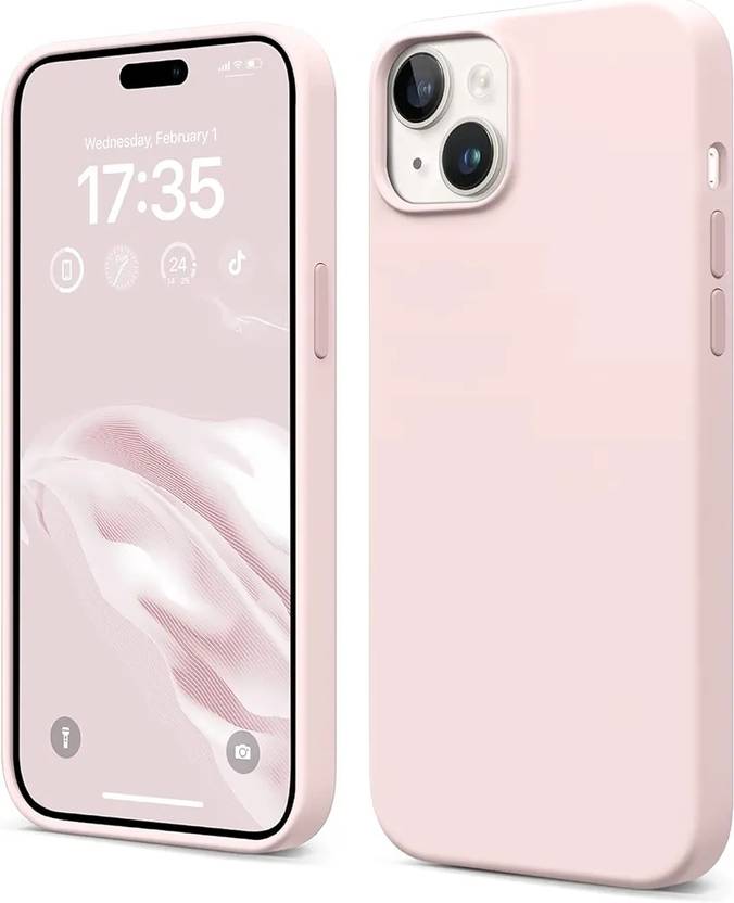 RCace Back Cover for Apple iphone 14 ( pink ), silicone case, Telaso