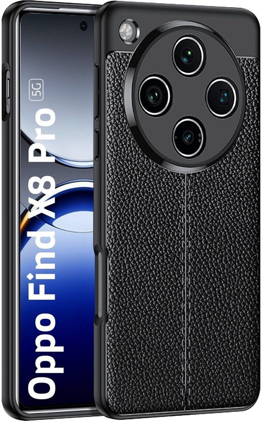 Golden Sand Back Cover for Oppo Find X8 Pro 5G Black - Image 1