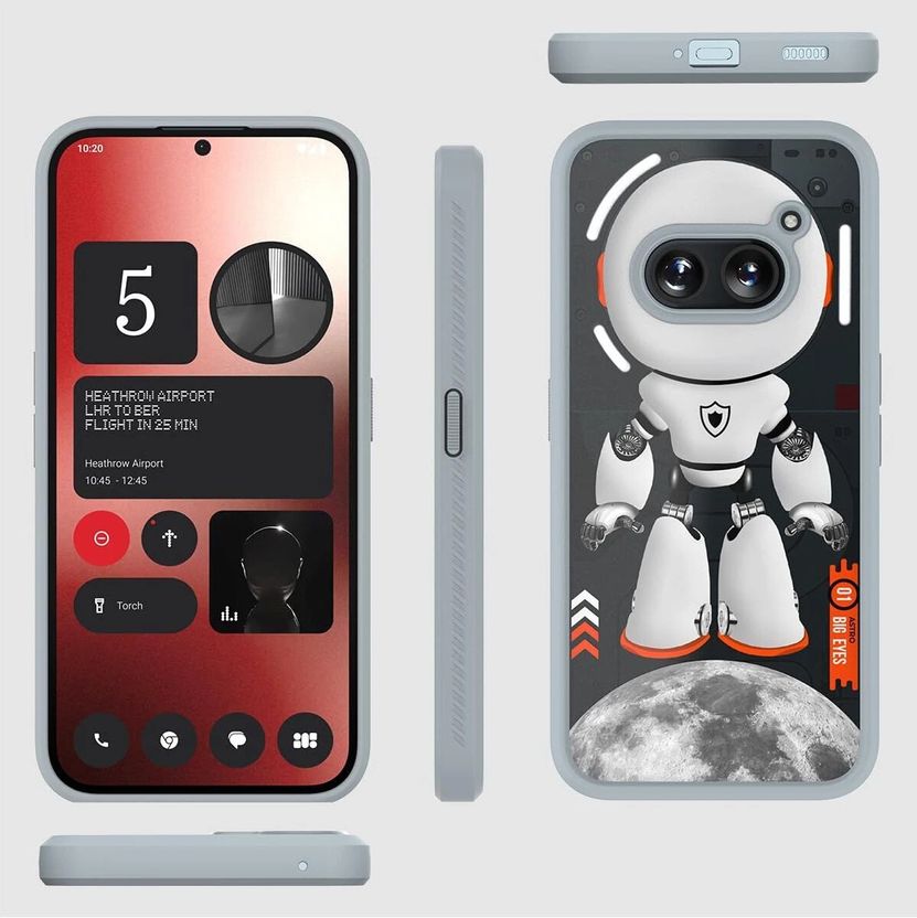 Kapaver Back Cover for Nothing Phone 2a 5G, Grey - Image 5