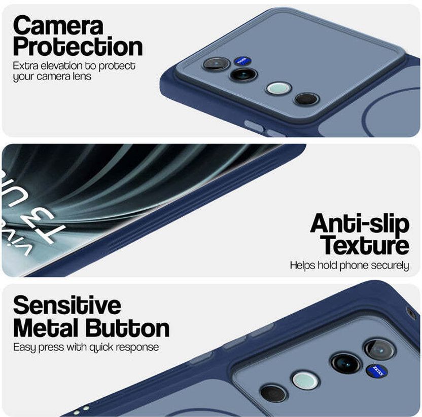 RESOURIS Back Cover for vivo T3 Ultra 5G, Blue - Image 4