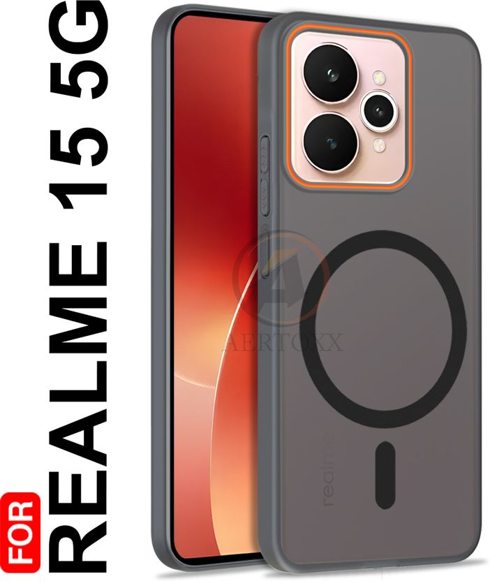 AERTOXX Back Cover for Realme 15 5G, Grey, Polycarbonate - Image 6