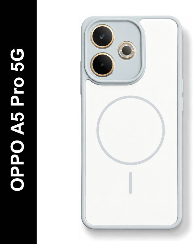 Mr. Case Back Cover for Oppo A5 Pro 5G (Black, Magnetic Case, Pol...more - Image 11
