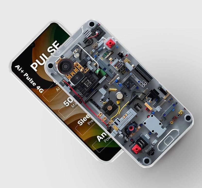 Artage Back Cover for AI+ Pulse 4G, AI Plus Pulse 4G