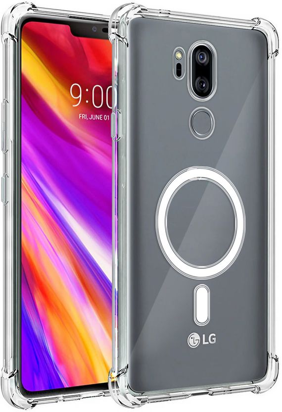 Plus Back Cover for LG G7 ThinQ (Transparent, MagSafe) - Image 1