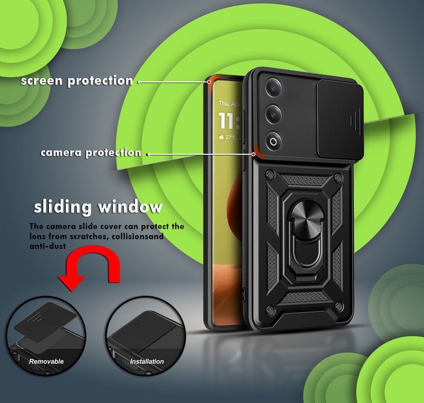 GLOBAL NOMAD Back Cover for OPPO K12x 5G Black - Image 2