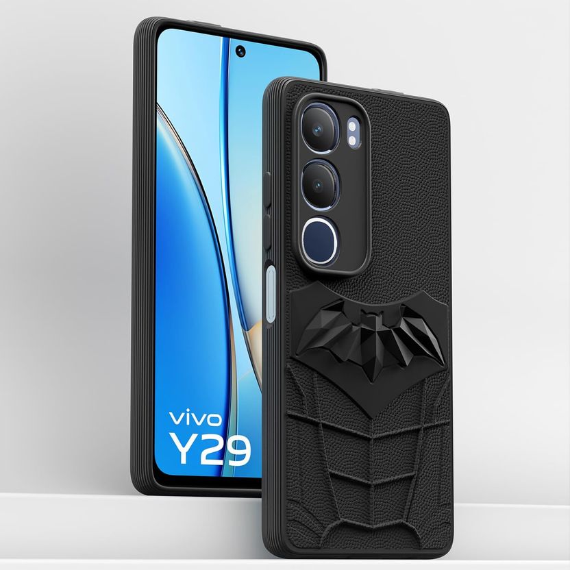 MOBIDEER Back Cover for Vivo Y29 5G, Vivo Y19s 5G, Black - Image 2