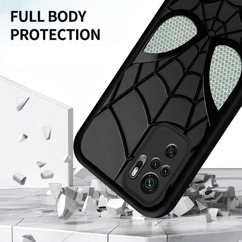 SMARTPOCKET Back Cover for Mi Redmi Note 10 (Black) - Image 4