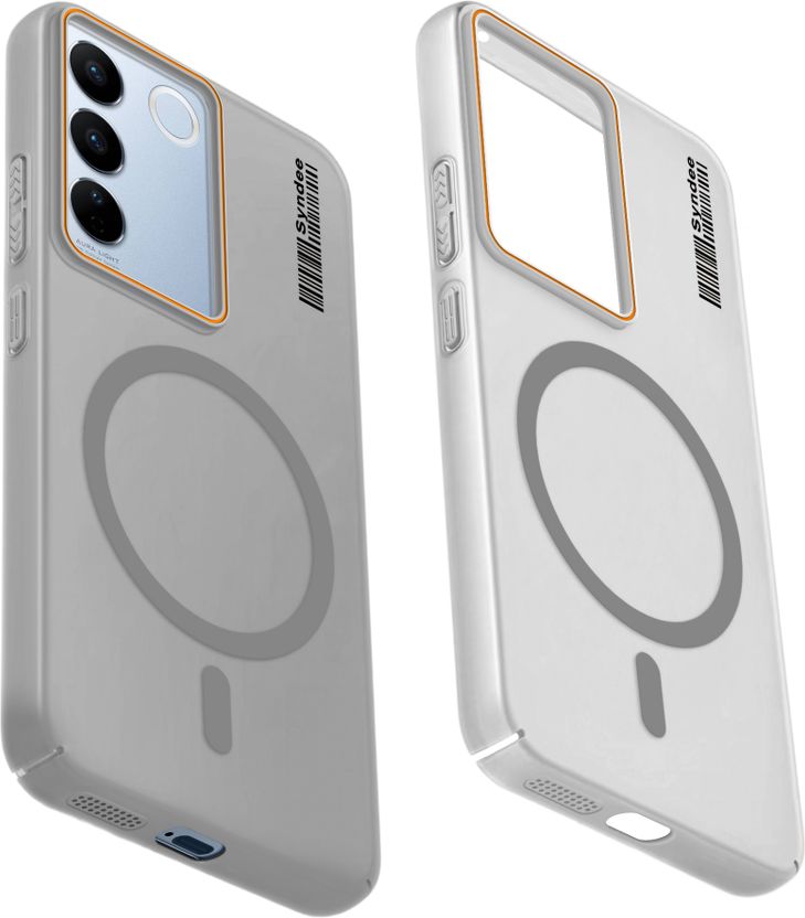 Mr. Case Back Cover for Vivo V27 5G, Grey, Magnetic - Image 1