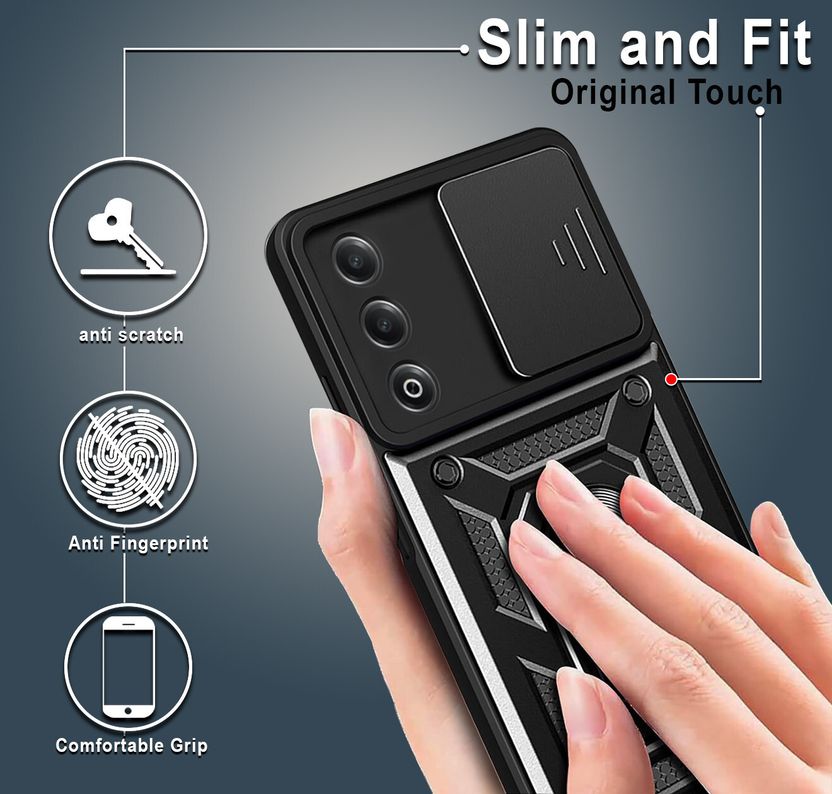 GLOBAL NOMAD Back Cover for OPPO K12x 5G Black - Image 5
