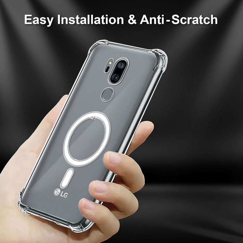 Plus Back Cover for LG G7 ThinQ (Transparent, MagSafe) - Image 2