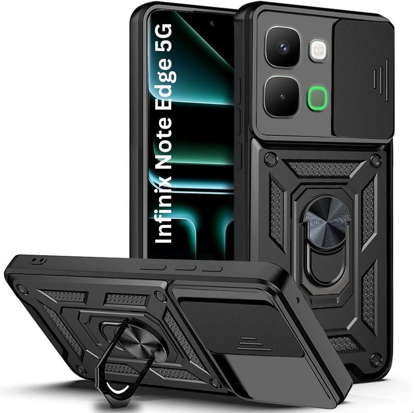 AESTMO Back Cover for Infinix Note Edge 5G Black - Image 9
