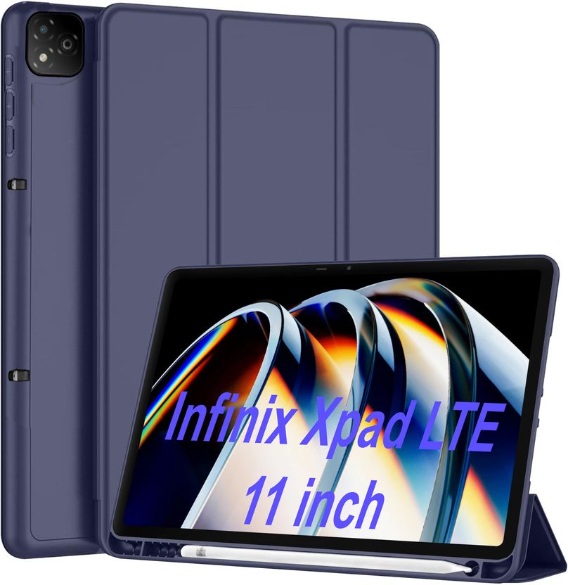 TGK Flip Cover for Infinix XPAD LTE 11 inch Tablet Blue - Image 1