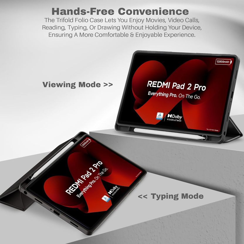 BLACK LOVIES Flip Cover for REDMI Pad 2 Pro - Image 4