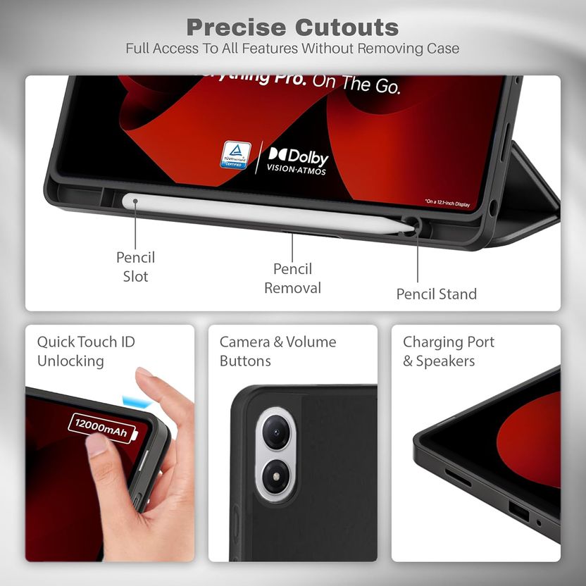BLACK LOVIES Flip Cover for REDMI Pad 2 Pro - Image 2
