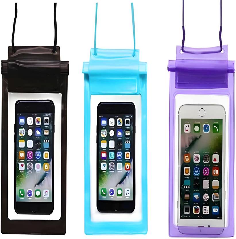 HMDMART Pouch for Universal Waterproof, Dust-Proof & Rain-Resistant Mobile Phone Pouch