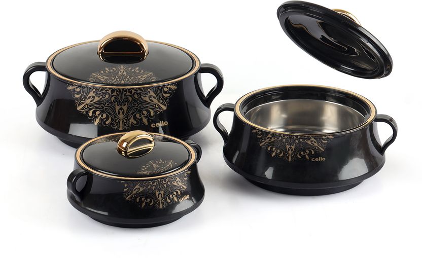 Cello Midas Thermoware Casserole Set (500+1000+1500ml) Pack of 3 - Image 2