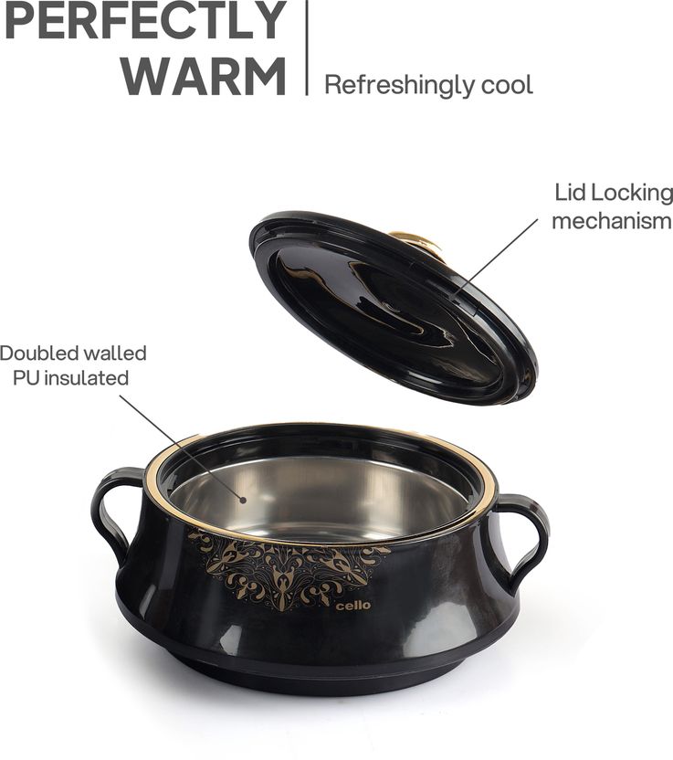 Cello Midas Thermoware Casserole Set (500+1000+1500ml) Pack of 3 - Image 6