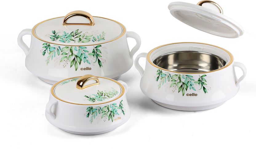 Cello Midas Thermoware Casserole Set (500+1000+1500ml) Pack of 3 - Image 10