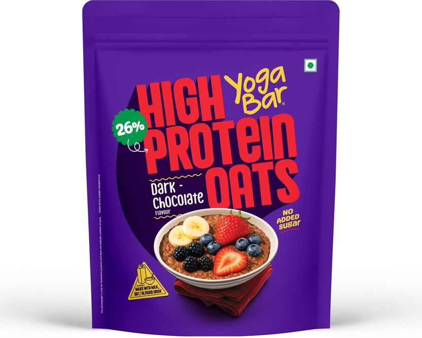 Yogabar High Protein Oats Dark Chocolate 26g - Image 1