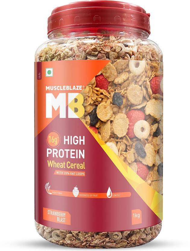 MUSCLEBLAZE High Protein Wheat Cereal, Breakfast Cereals, High in Fibre