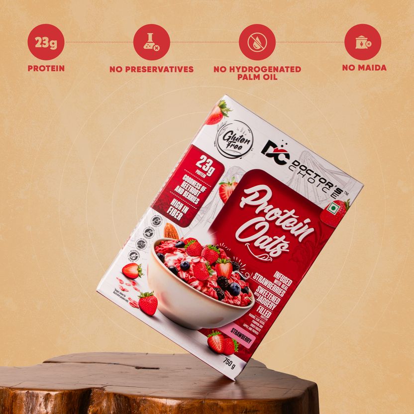 DOCTOR'S Strawberry High Protein Oats 23g - Image 10