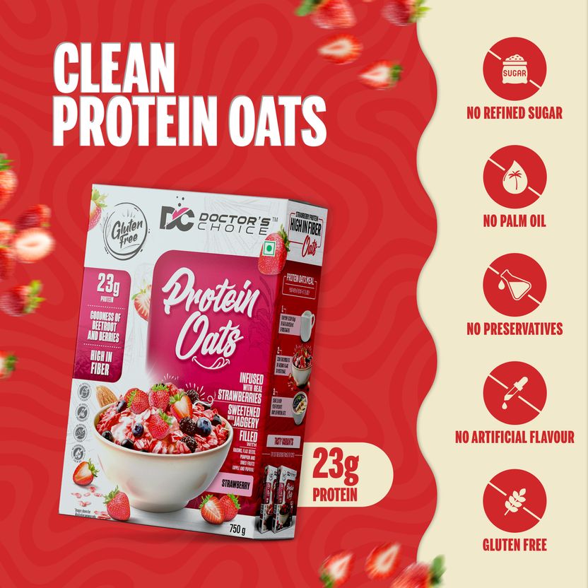 DOCTOR'S Strawberry High Protein Oats 23g - Image 4