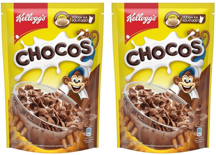 Kellogg's Chocos 385 Gram pack Of 2 Pouch