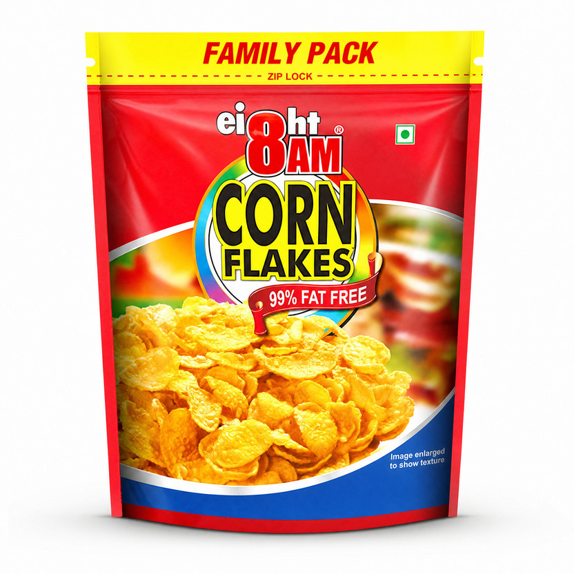 8AM Corn Flakes Family Pouch